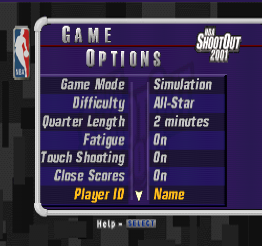 NBA ShootOut 2001 screenshot 3 for Playstation 2